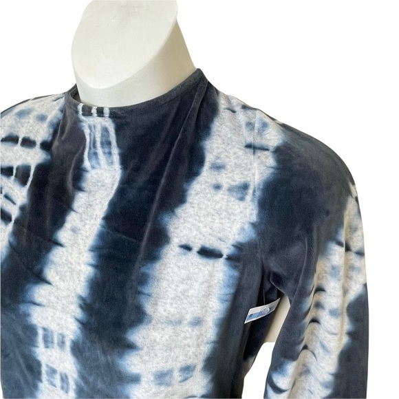 All Saints Raffi Velvet Teddy Bodysuit in Ink Blue & Grey Marl 8 NWT - Picture 4 of 12